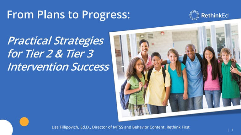 Cover of webinar Resources file for RethinkEd 'Beyond the Classroom' From Plans to Progress PDF cover for RethinkEd webinar