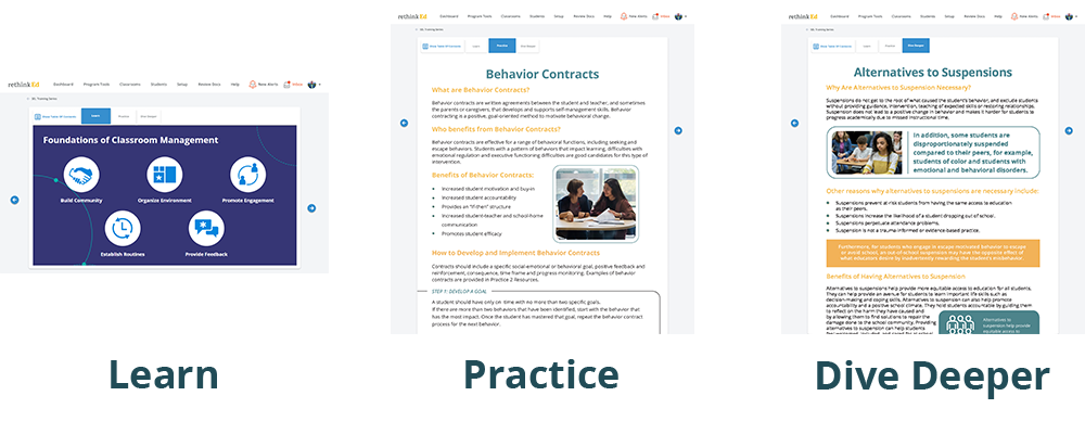 MTSS PD - Learn - Practice - Dive Deeper
